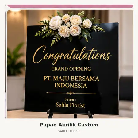 Papan Bunga Akrilik Kartasura
